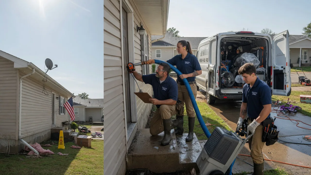 Ceiling Water Damage Restoration in Rock, KS near me